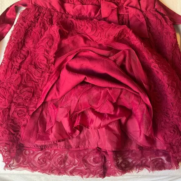 CRB Youth Girl Rose Dress size 16 Deep Pink Sleeveless Knee Length Princess - Picture 8 of 11